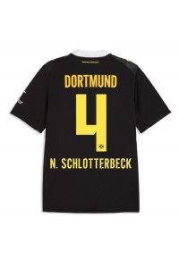 Borussia Dortmund Nico Schlotterbeck #4 Jalkapallovaatteet Vieraspaita 2026-27 Lyhythihainen